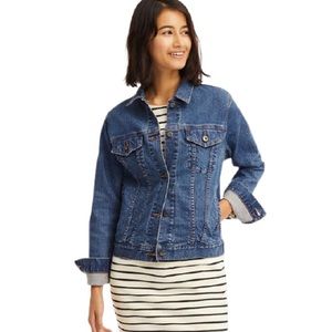 uniqlo blue wash denim jean jacket